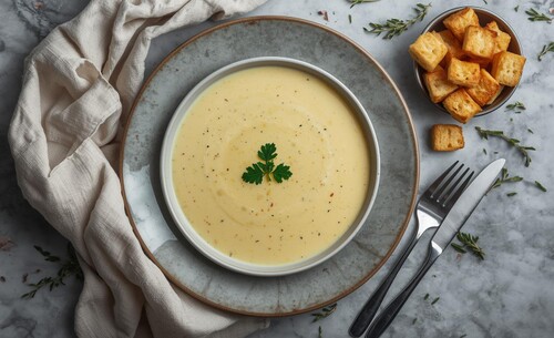 Krémová česnečka