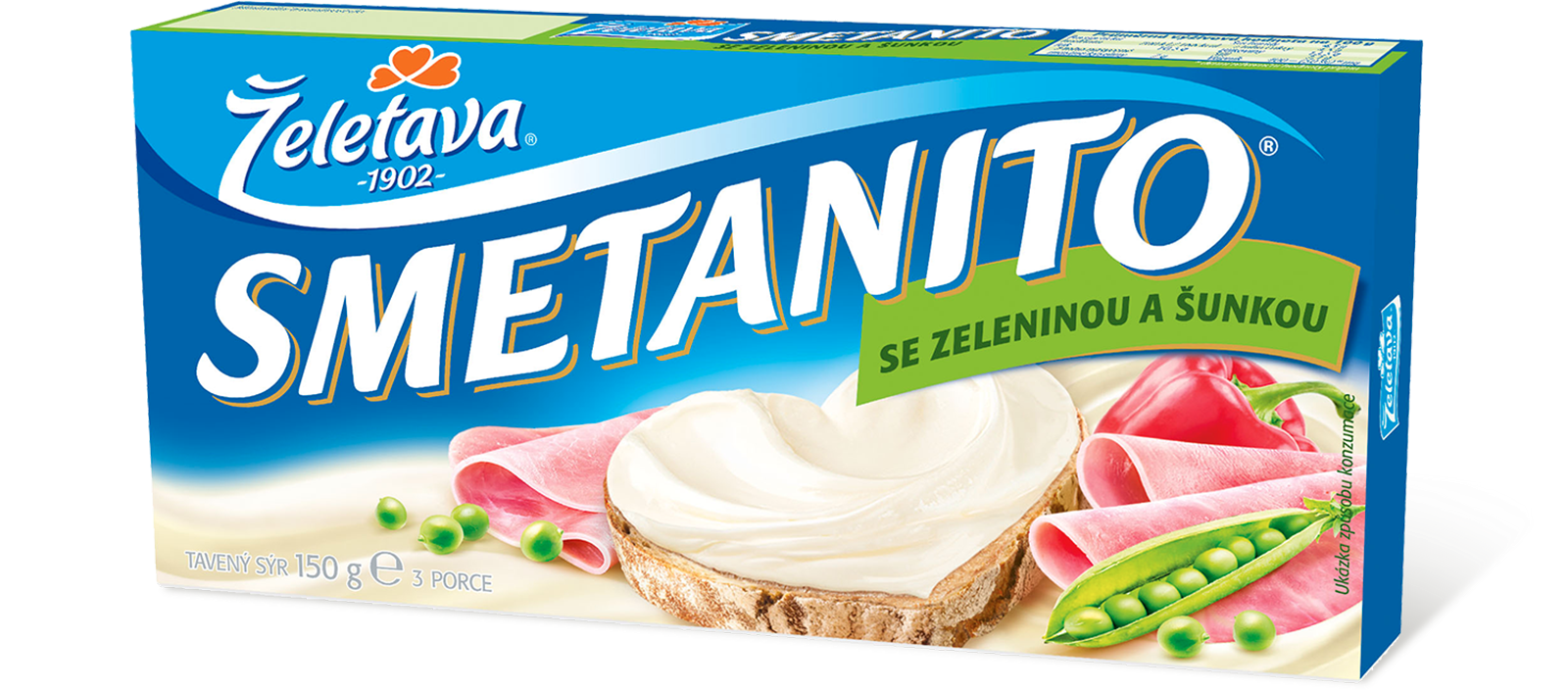 Smetanito se zeleninou a šunkou